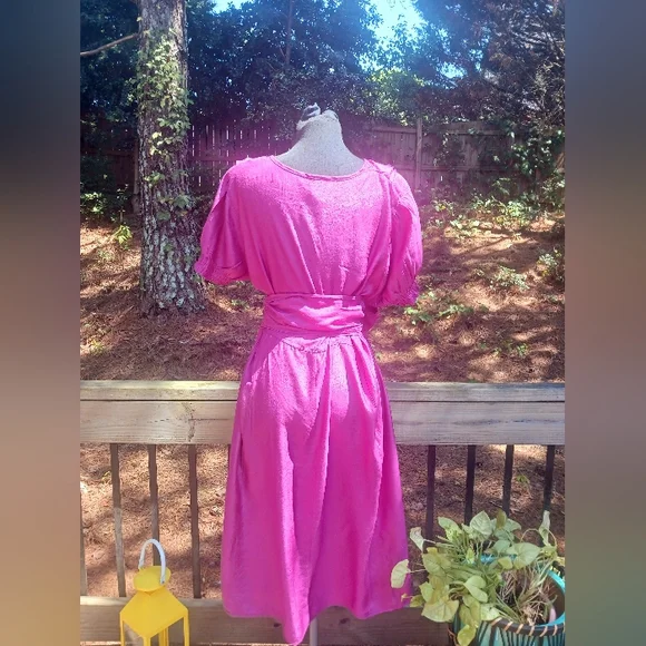 Fashion Granada Boutique Style Dress in Fuschia Size 3x - Picture 7 of 7
